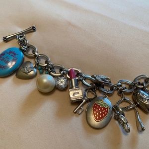 Juicy Couture Charm Bracelet with 10 Charms!!